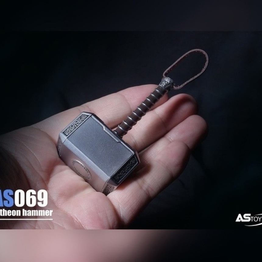 ASTOYS AS069 토르 묠니르 해머 메탈 다이캐스트 피규어 루즈 1/6