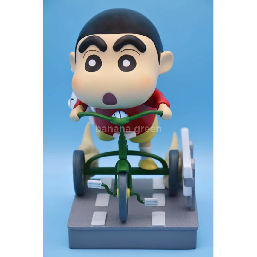 짱구는못말려(Bruce 브루스 STUDIO) 자전거 라이딩 짱구 흰둥이 GK 레진 피규어