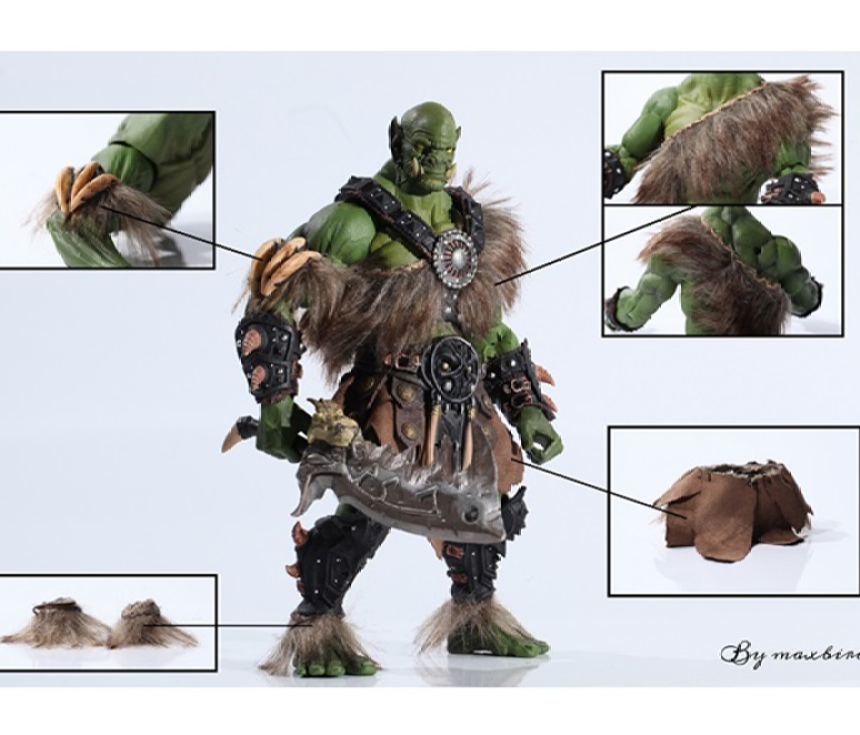 Mythic Legions Mythic Legions 9인치 오우거 쿠르조그 코스튬 루스 피규어