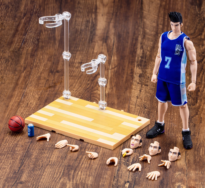 DASIN GT 슬램덩크 능남 7번 윤대협 - 센도 아키라 어웨이팀 유니폼