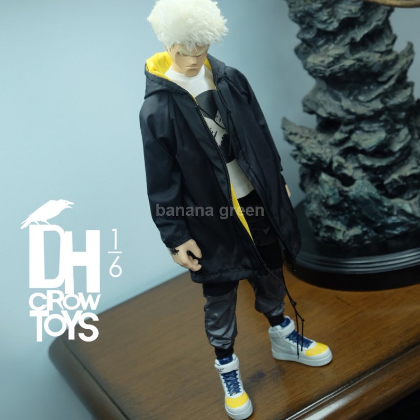 CROW TOYS 1/6 바람막이 후드 자켓 남성 피규어 의상