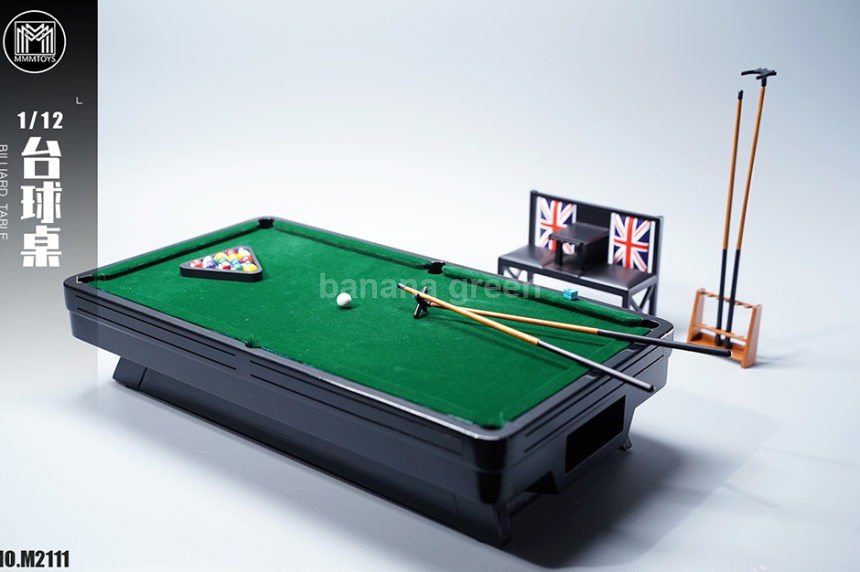 (23년 1분기 발매) MMMTOYS 1/12 당구 테이블 (M2111)