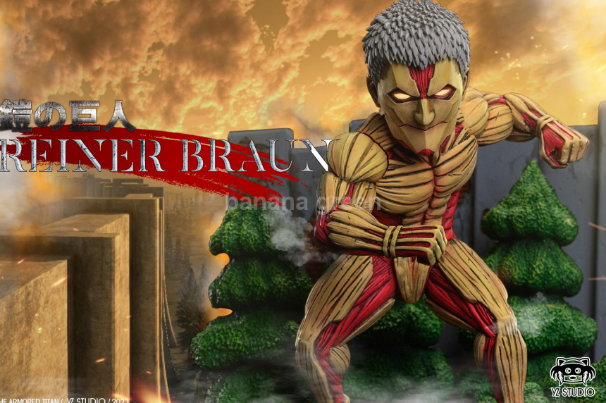 진격의거인(YZ-STUDIO)-아홉거인 시리즈 갑옷형 거인 GK 레진 피규어