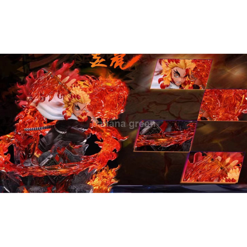 귀멸의칼날(ZM-STUDIO)-LED WCF 무한열차 염주 화염의호흡 렌고쿠 쿄쥬로 GK 레진 피규어