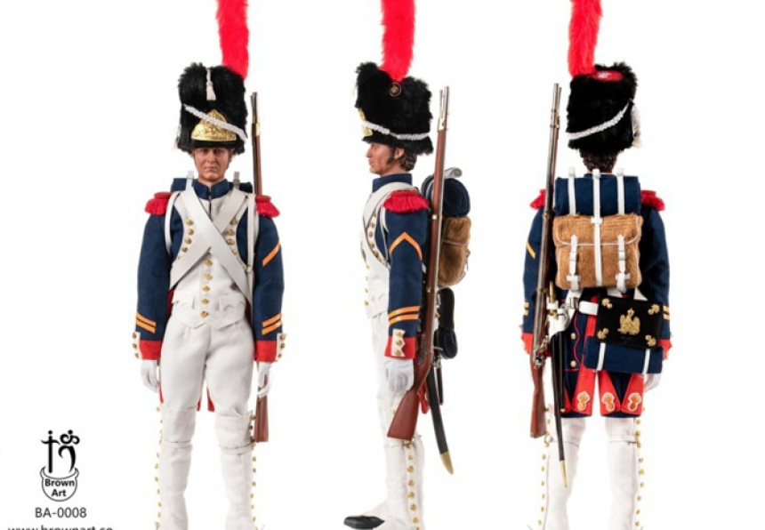 BROWN ART BA-0008 나폴레옹 1/6 프랑스 근위병 액션피규어