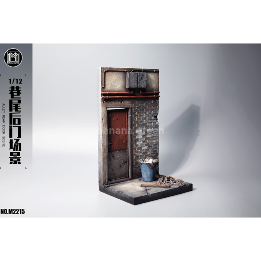 MMMTOYS M2215 피규어 골목 뒷문 배경 디오라마 1/12
