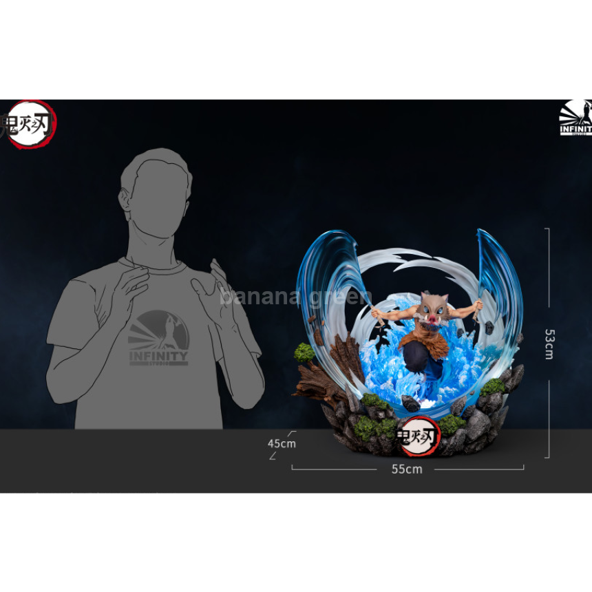 귀멸의칼날(Infinity STUDIO) LED 1/4 하시비라 이노스케 한정판 레진 피규어