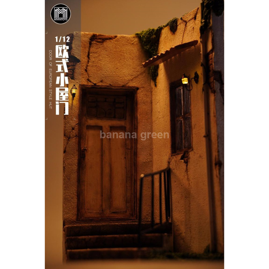 MMMTOYS M2212 피규어 유럽 스타일 오두막 디오라마 1/12