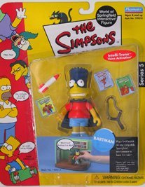 BARTMAN 심슨 시리즈 5 World Of 스프링필드 Interactive 액션 피규어