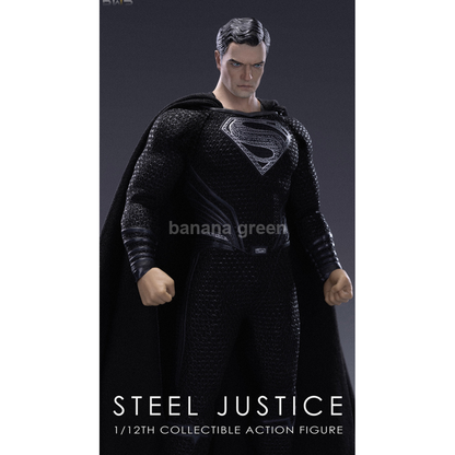 BMS BS03002 저스티스리그 1/12 블랙 슈퍼맨