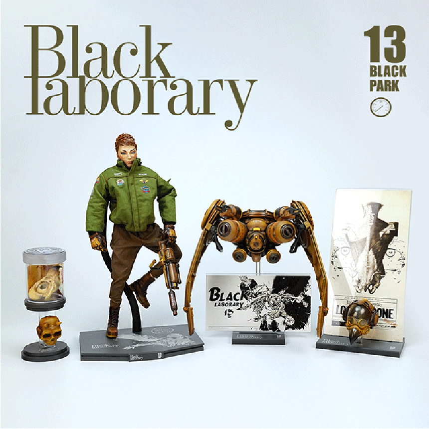 토이즈 박스 1/6 블랙13파크 팔콘 스탠드+악세사리 디스플레이 TOYS-BOX 세트