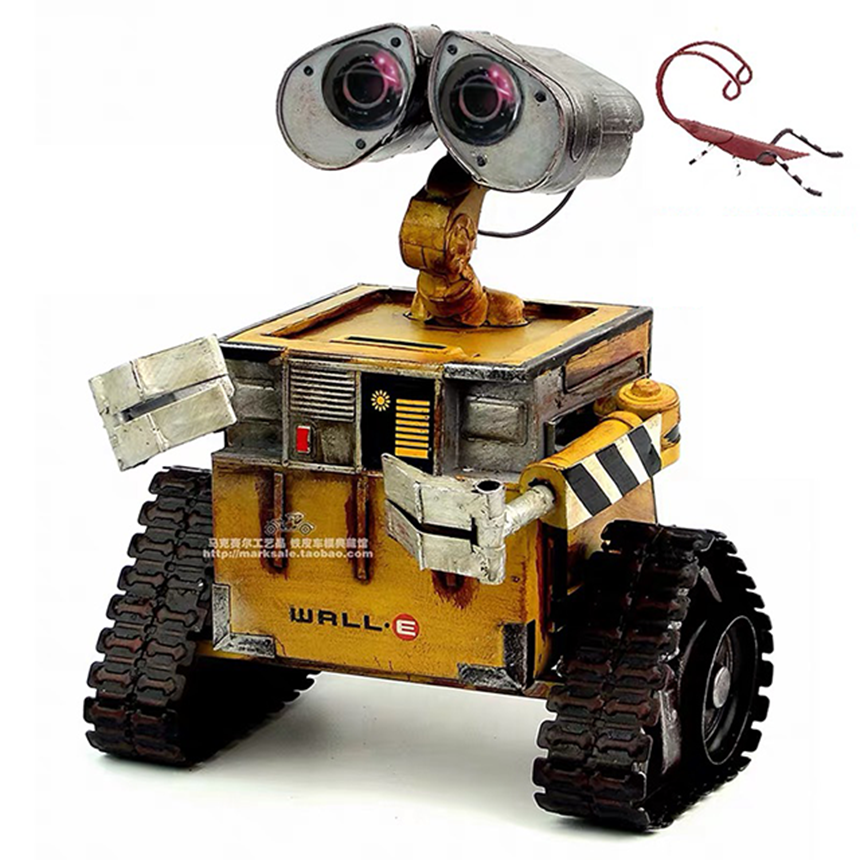 월이 WALL-E 로봇 빈티지 철재장식인형 기능 저금통