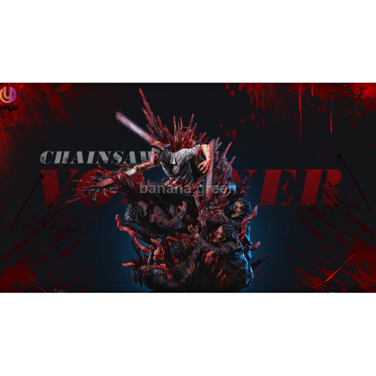 (현물)체인소맨(YoYo STUDIO) LED 체인소의 악마 덴지 한정판 레진 피규어