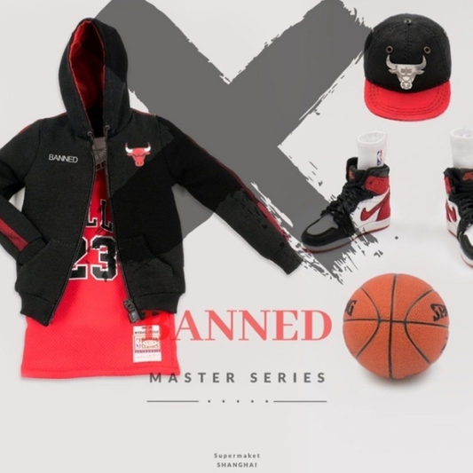 BANNED BF001 시카고불스 조던 여성 피규어 의상 세트 1/6
