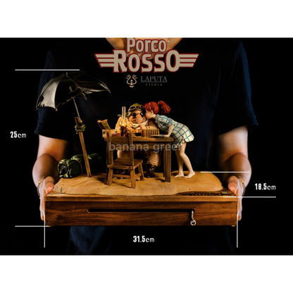 붉은돼지(Laputa STUDIO) BGM 포르코 로소 피오 피콜로 한정판 레진 피규어