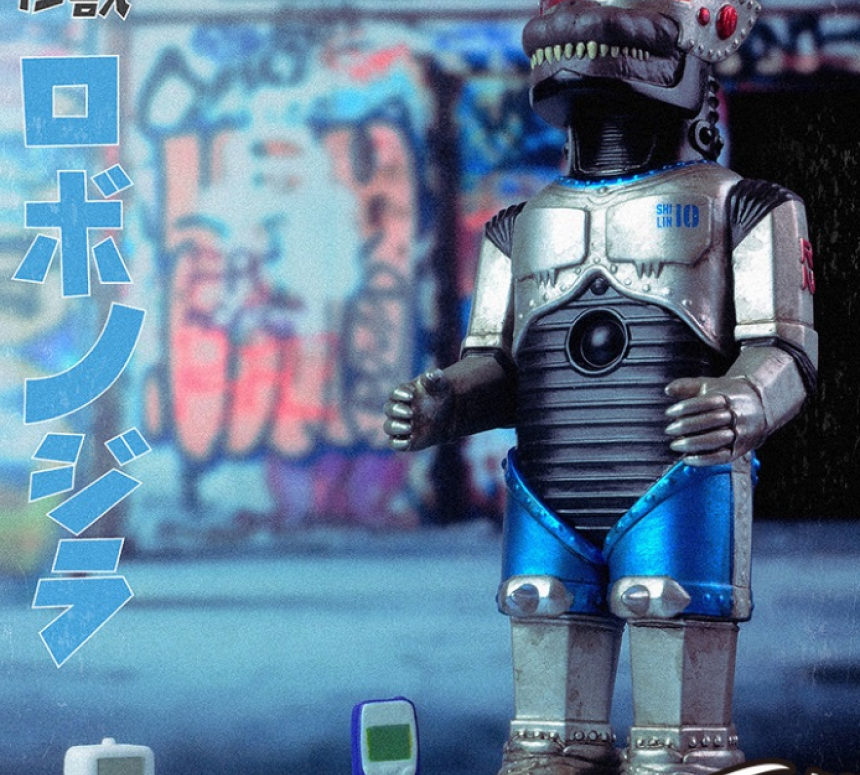 BLACK SEED 블랙씨드 로보 노 질라 레트로 메카니컬 피규어