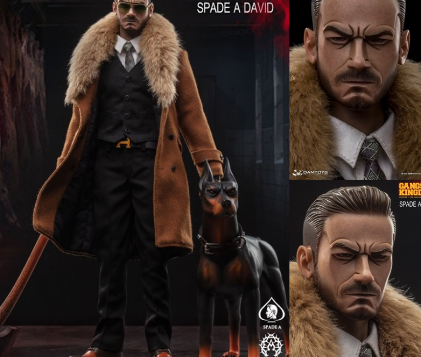 DAMTOYS 댐토이즈 갱스터 킹덤 스페이드A 에이스 데이비드 베컴 느와르 액션피규어