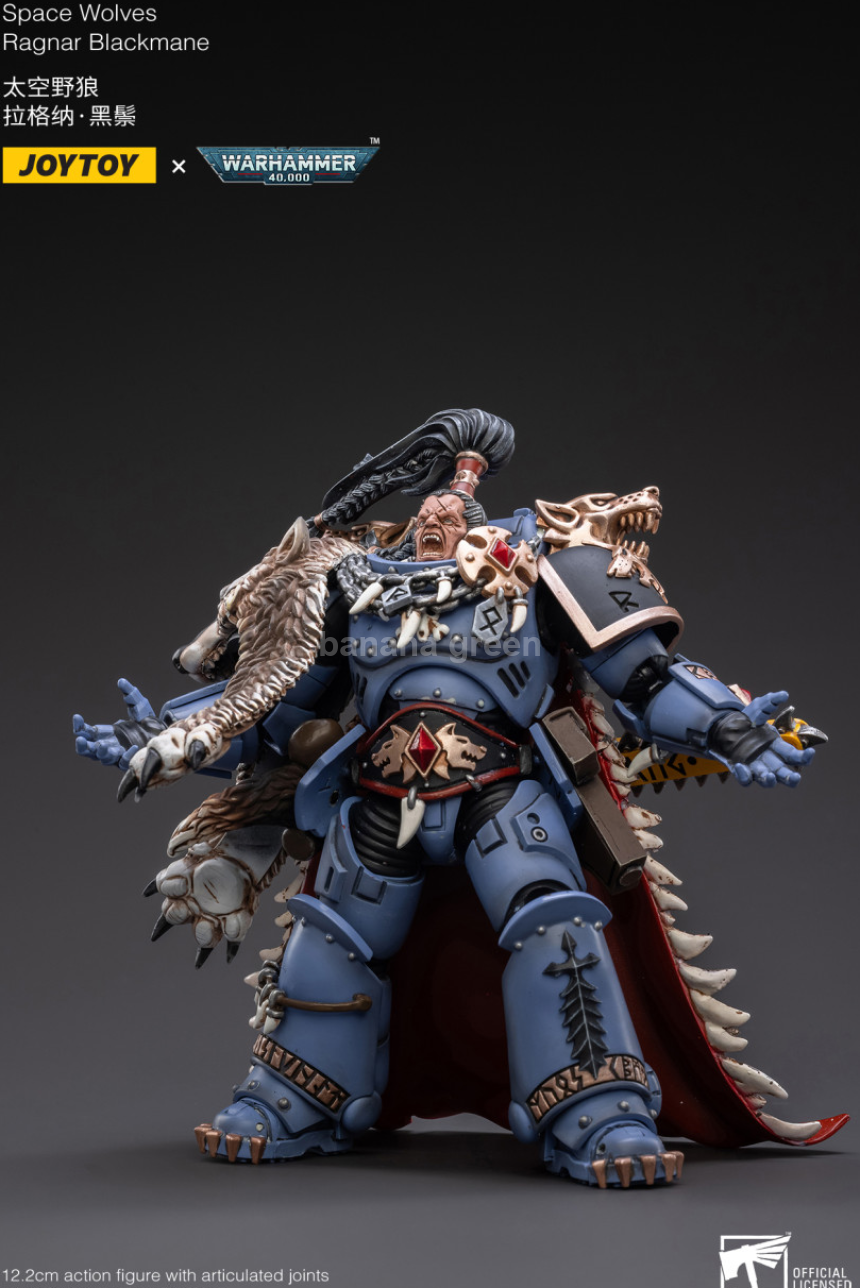 조이토이 워해머 40K 스페이스 울프 라그나르 블랙메인 1/18 액션 피규어