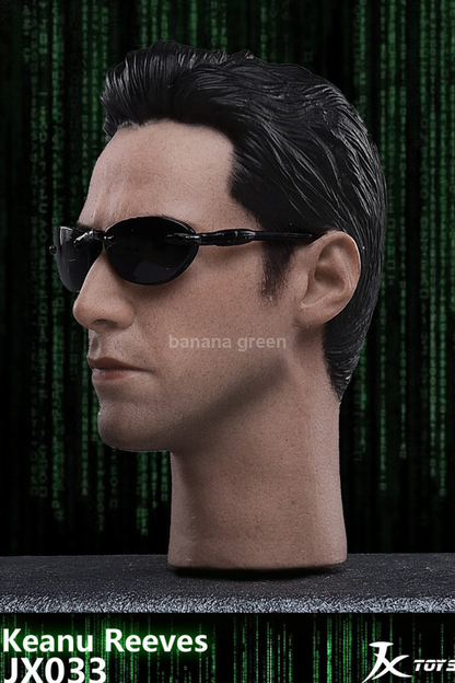 JXTOYS 1/6 매트릭스 네오 키아누리브스 피규어헤드 JX033