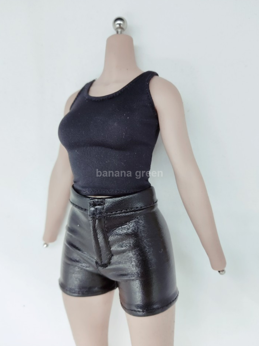 SPC SP203 가죽 반바지 팬츠 1/6 여성 피규어 의상