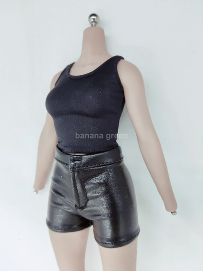 SPC SP203 가죽 반바지 팬츠 1/6 여성 피규어 의상