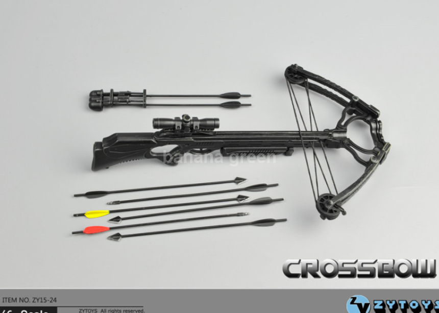 ZYTOYS 크로스보우 석궁 밀리터리 1/6 피규어 루즈 소품 ZY15-24
