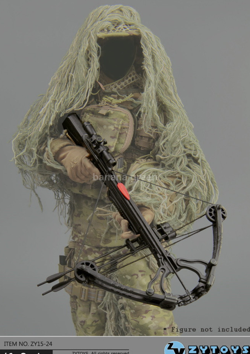 ZYTOYS 크로스보우 석궁 밀리터리 1/6 피규어 루즈 소품 ZY15-24
