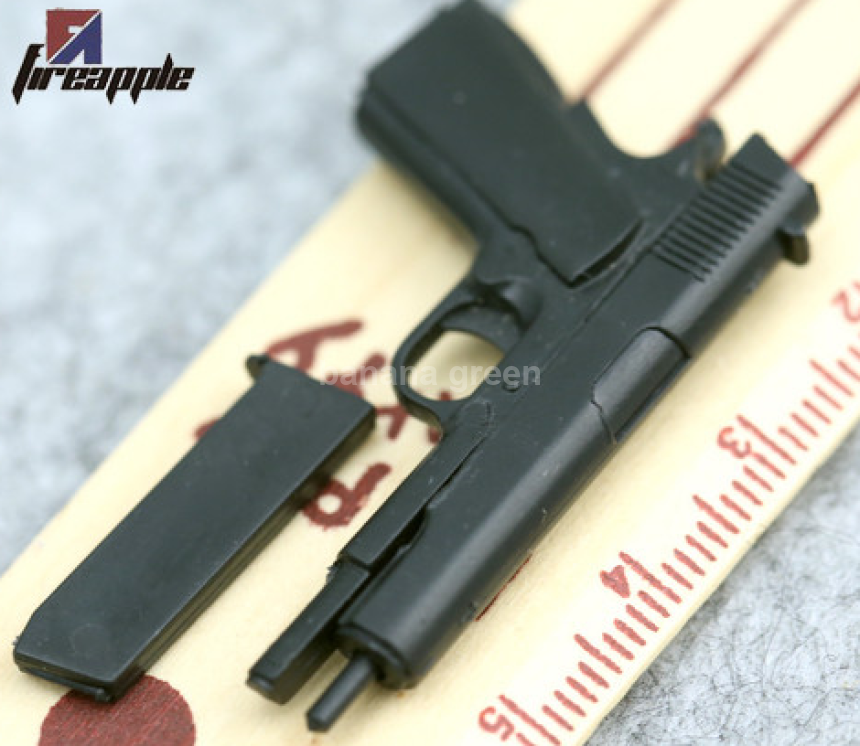 밀리터리 1/6 권총 M1911A1 피스톨 피규어 소품 루즈