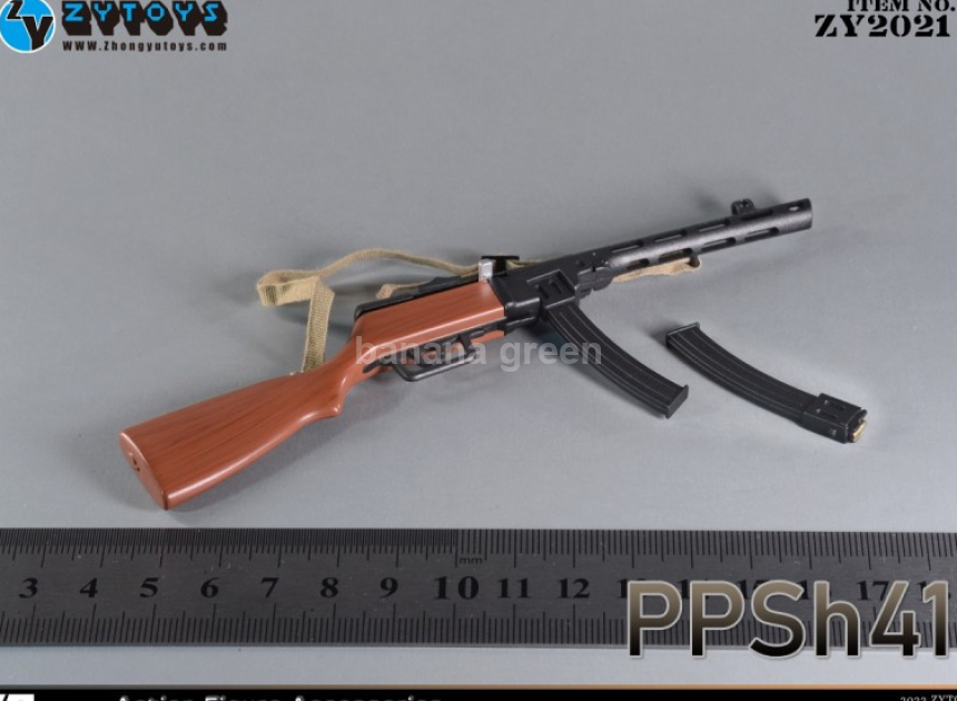 ZYTOYS ZY2021 PPSh41 기관단총 밀리터리 1/6 피규어 무기 루즈