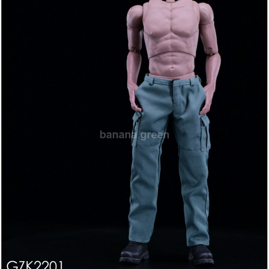 COPYCAT GZK2201 작업복 워크 카고 팬츠 1/6 남성 피규어 의상