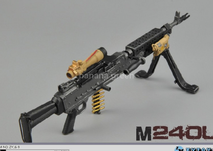 ZYTOYS 1/6 M240 기관총 밀리터리 소품 루즈