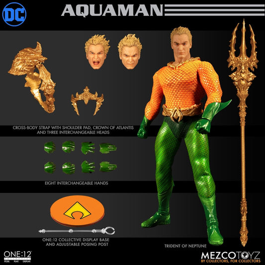 Mezco Toyz 메즈코 토이즈 1/12 아쿠아맨 코믹스 버전 액션 피규어