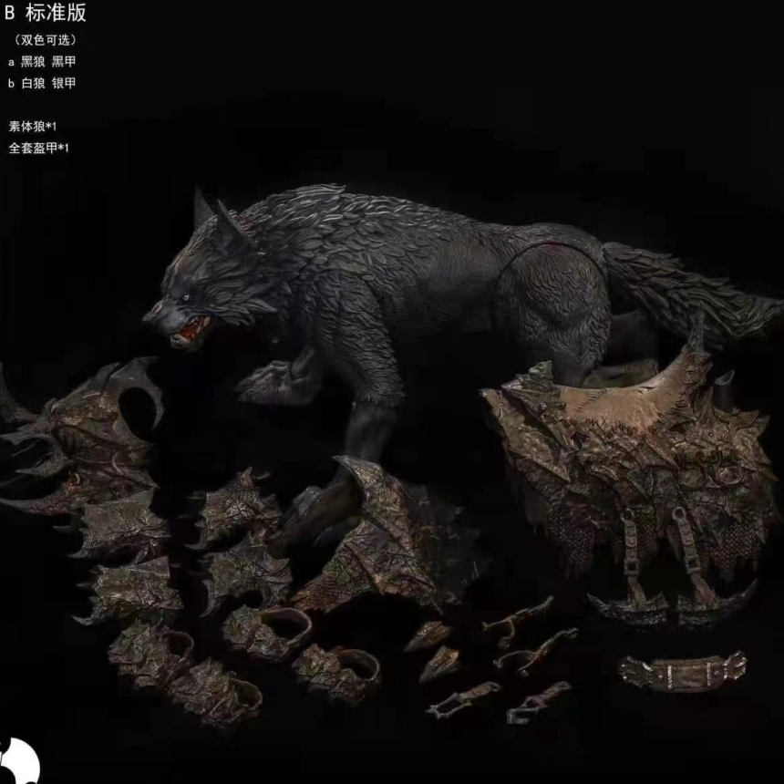 D20 스튜디오 자이언트 울프 피규어 탈것 동물 늑대 관절피규어