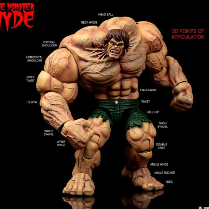 지킬박사 MONSTER HYDE 몬스터 하이드 1/12 헐크 형님 액션피규어