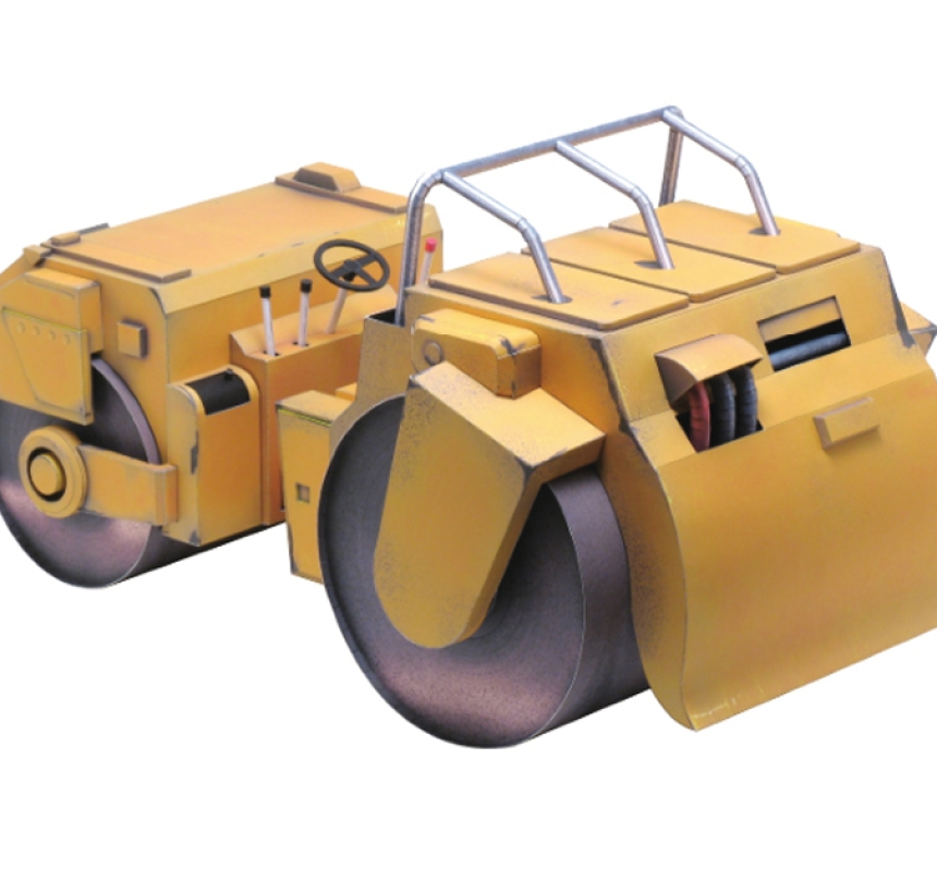 죠죠의 기묘한모험 디오 로드롤러 종이 모형 디오라마