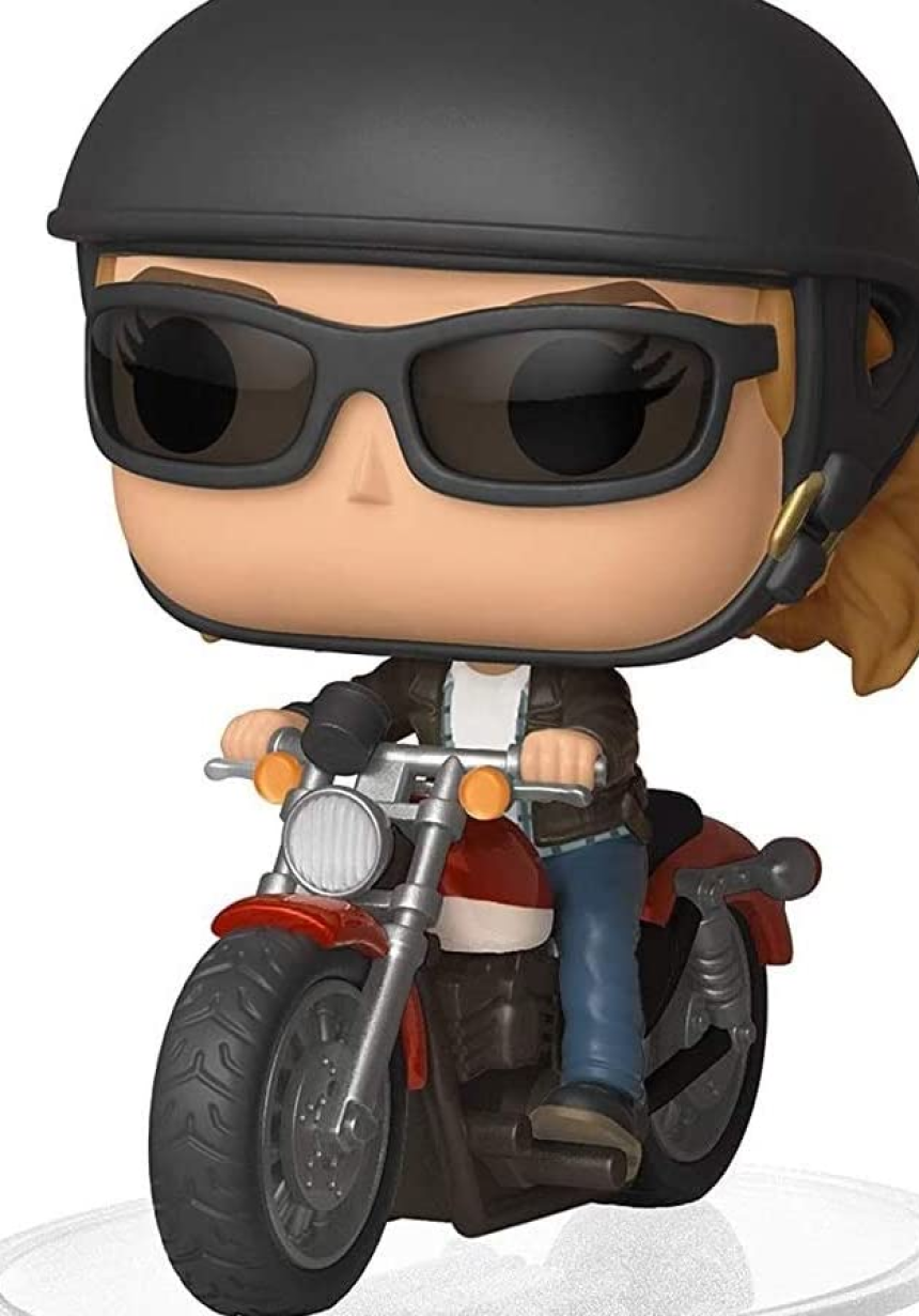 캡틴마블 피규어 Funko POP Ride Marvel: Captain Marvel - Carol Danvers on Motorcycle Toy, Multicolor