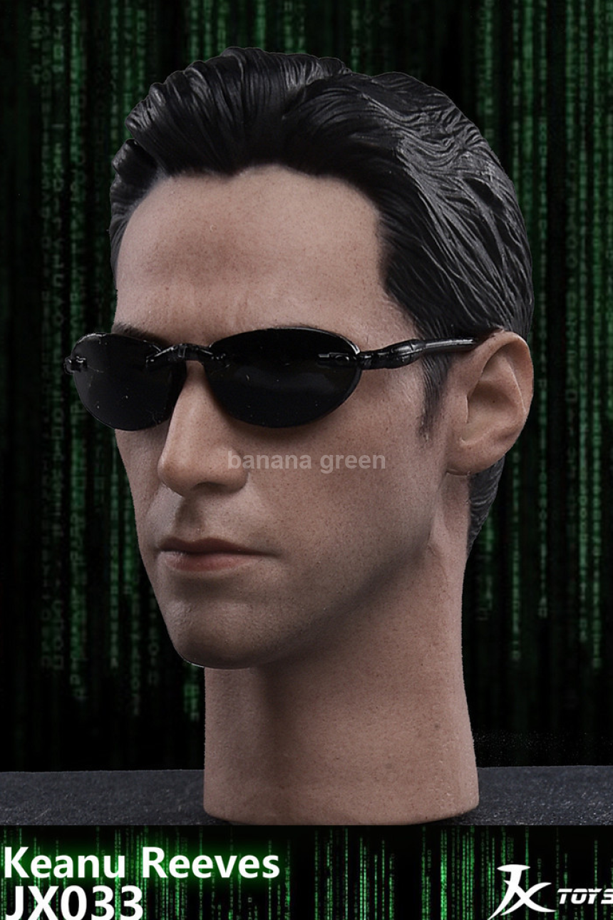 JXTOYS 1/6 매트릭스 네오 키아누리브스 피규어헤드 JX033