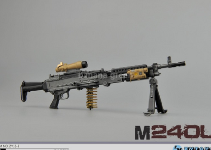 ZYTOYS 1/6 M240 기관총 밀리터리 소품 루즈