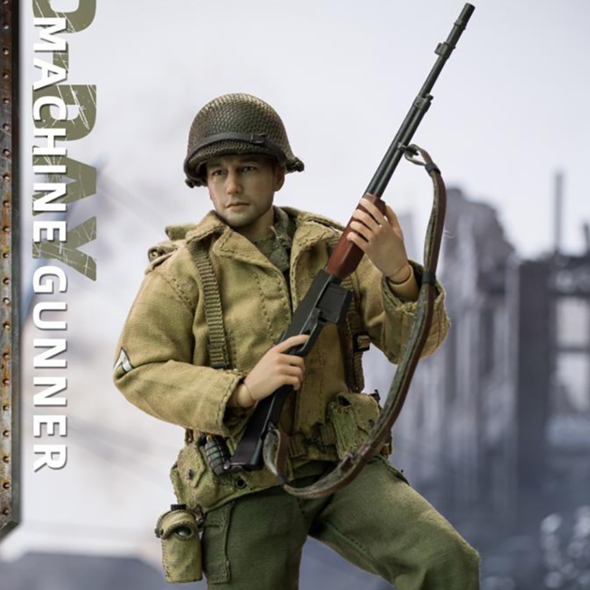 Crazy Figure LW013 크레이지 피규어 WWII 노르망디 상륙작전 머신 거너 1/12