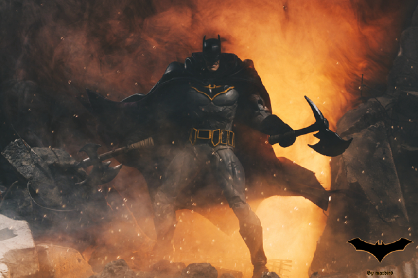 맥팔레인 McFarlane DC 배트맨 피규어 망토 케이프 커스텀 루즈