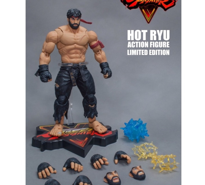 STORM TOYS 스톰토이즈 1/12 스트리트 파이터2 핫류 블랙팬츠 피규어