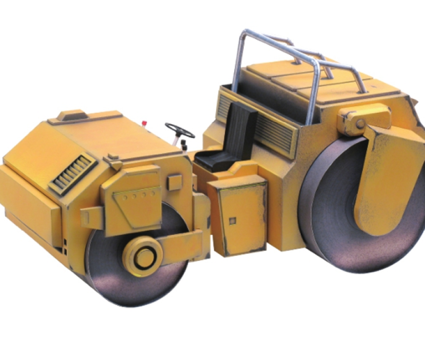 죠죠의 기묘한모험 디오 로드롤러 종이 모형 디오라마