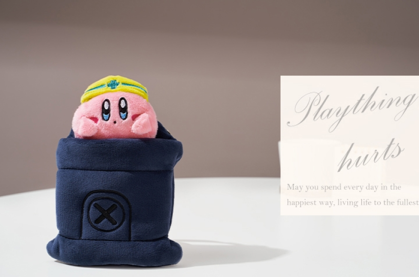 커비 kirby 카드 명함 지갑 가방고리 팬던트 봉제 지갑인형