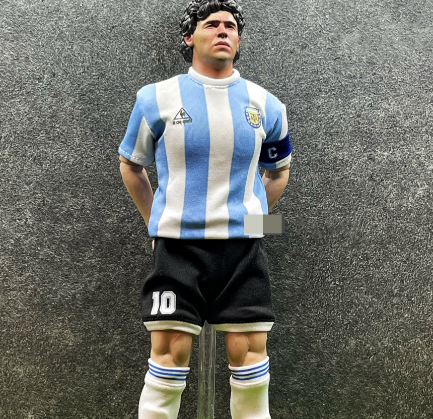 CR7 스튜디오 아르헨티나 국대 1/6 디에고 마라도나 신의손 커스텀 축구 피규어