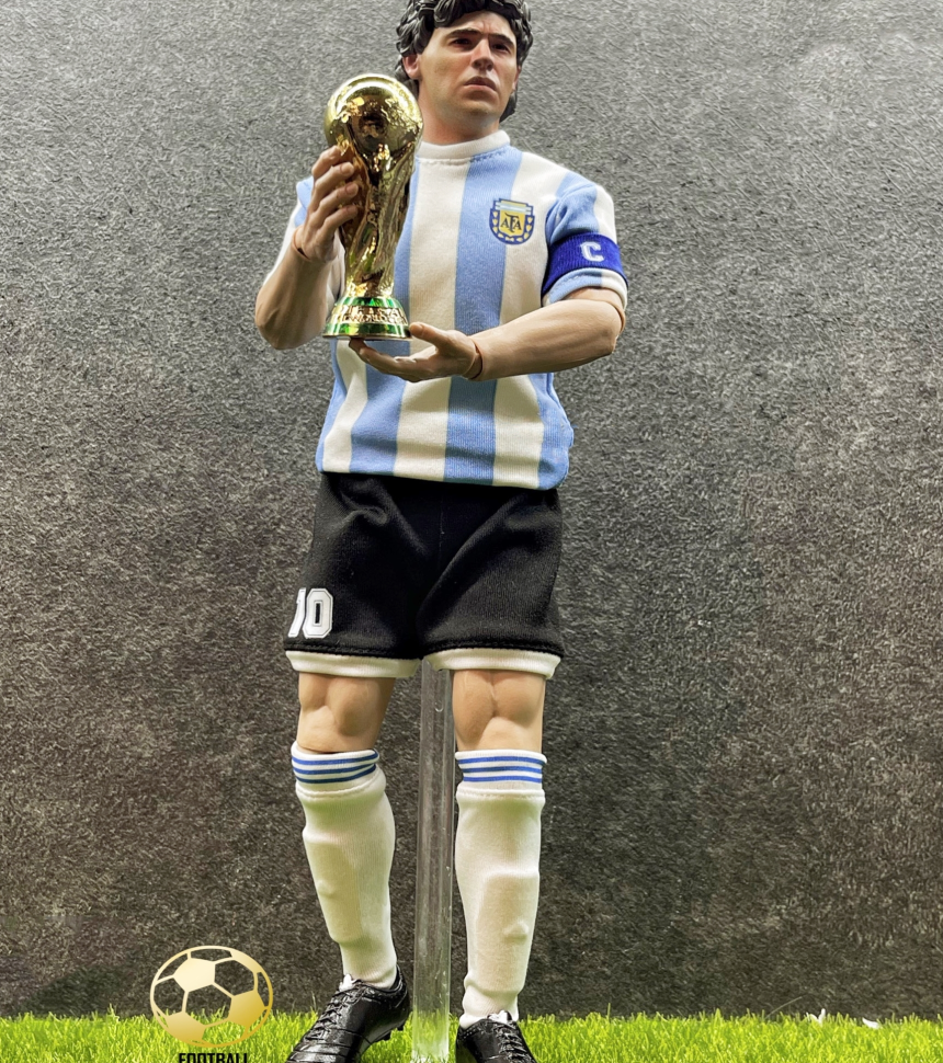 CR7 스튜디오 아르헨티나 국대 1/6 디에고 마라도나 신의손 커스텀 축구 피규어