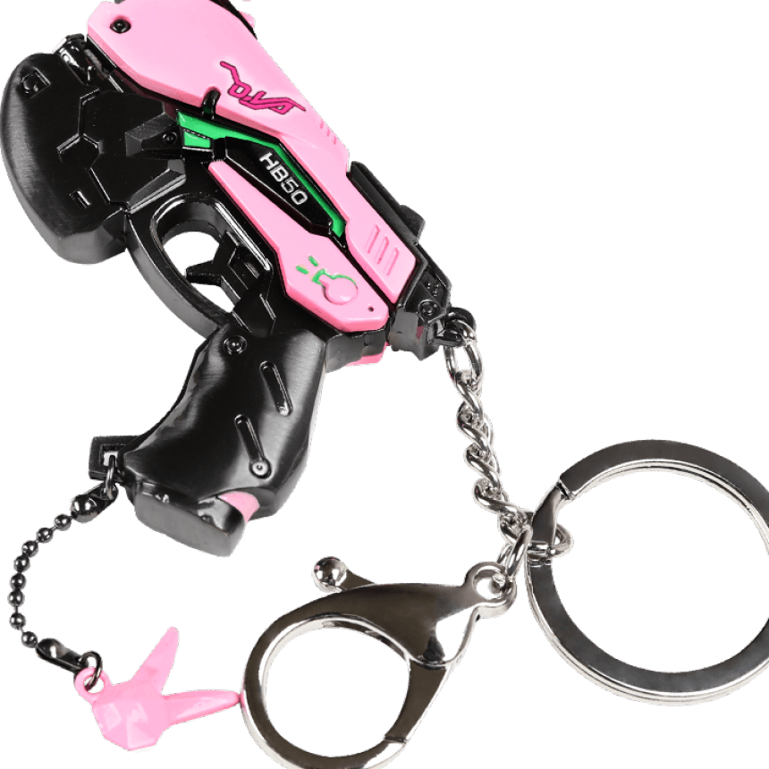 D Va 디바 라이트건 키링 키체인 열쇠고리 펜던트 가방고리