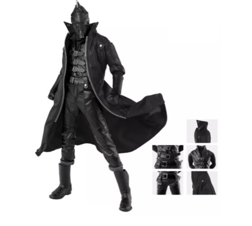 DOLLSFIGURE CC224 블랙다크 레더 슈트 1/6 피규어 루즈 커스텀 의상세트