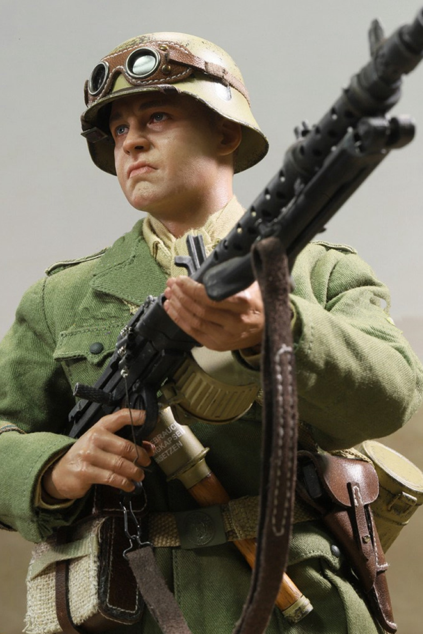 DID 북아프리카 D80158 육군 기관총사수 1/6 GERMAN 군인피규어