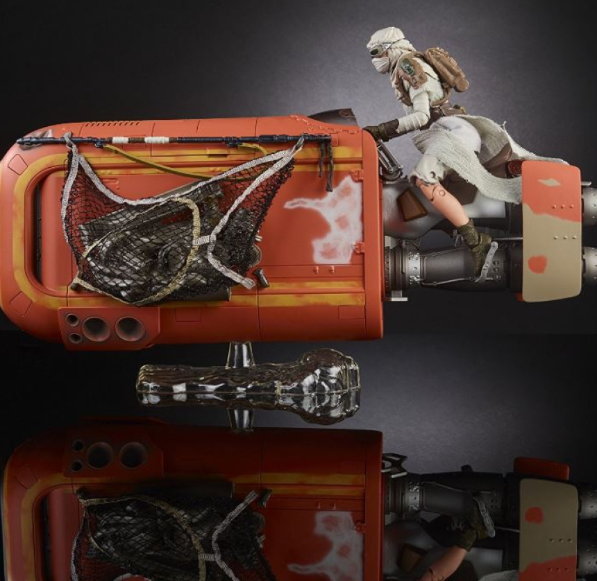 스타워즈 피규어 Star Wars The Black Series Rey s Speeder Jakku and Figure