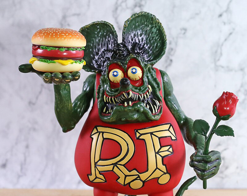 Rat Fink Wacky Wawbler PVC 액션 그림 수집 가능 모형 장난감 인형 수치 선물액션